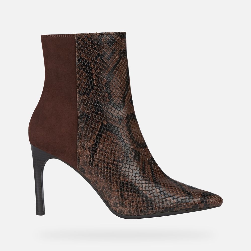 Bottines Geox Faviola - Marron - Femme 562871-QDI